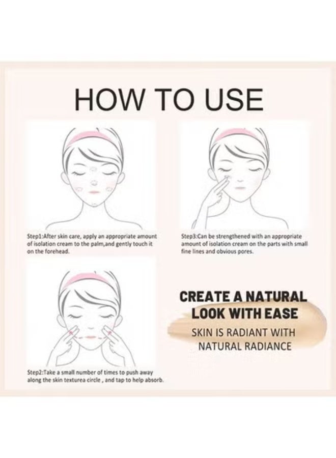 EELHOE CC Cream SPF 50-CC Cream Self Adjusting For Mature Skin, Colour Correcting Face Sunscreen And Foundation, Pre-Makeup Primer Moisturizing Skin Concealer (#Warm Color)) - Image 4